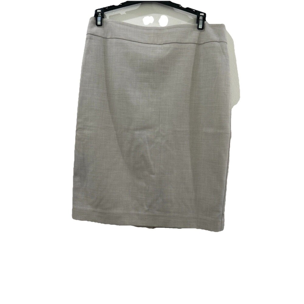 Ann Taylor Factory Womens Size 4 Pencil Skirt Lining Business Taupe Zipper Slit